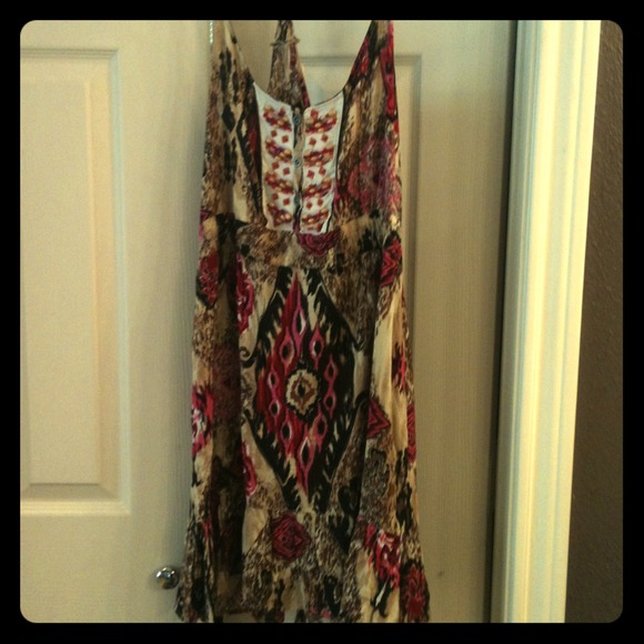 Pink brown dress