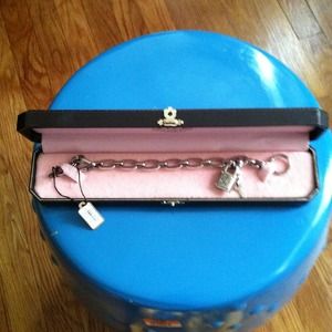 Sterling silver charm bracelet