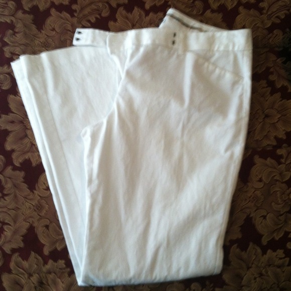 EXPRESS white "Editor" style dress pants