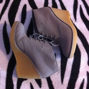 Gray booties