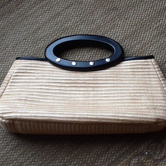 RESERVED @krisd Straw clutch by Ann Taylor Loft
