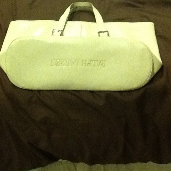 SALE TODAY Ralph Lauren off white tote hand bag