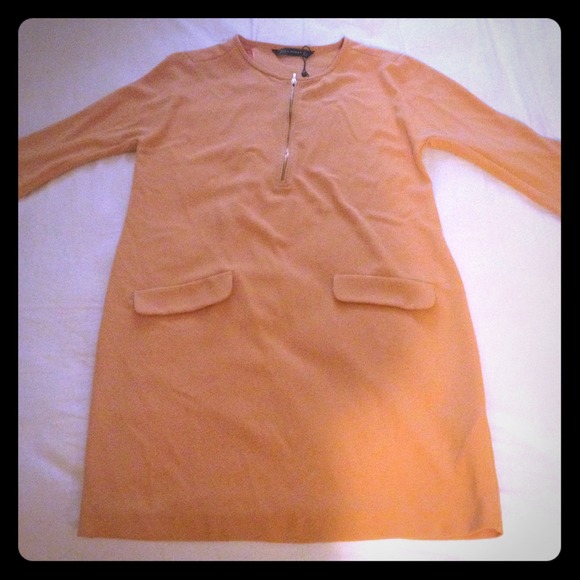 Zara Retro Style Orange Dress