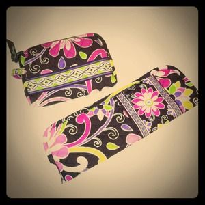 Vera Bradley Makeup Bag & Hot Iron Cover
