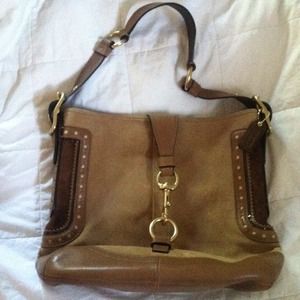 Auth. Coach suede & leather