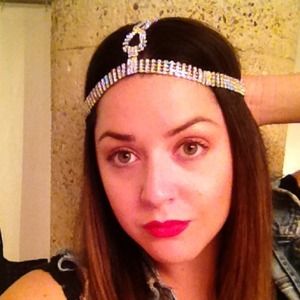 Hand made head piece.