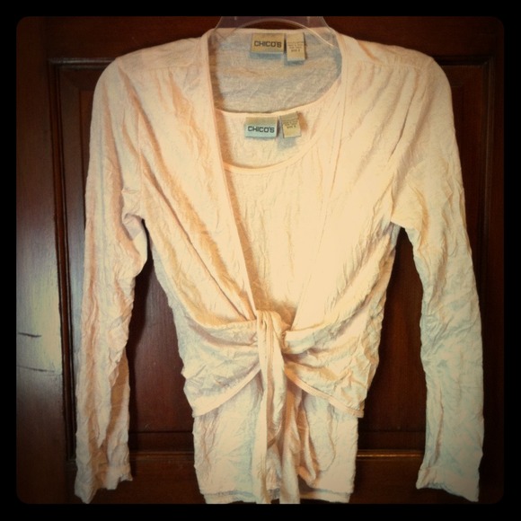 Light pink twin set for spring