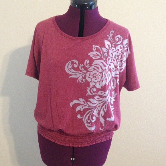 Sparkly flower shirt