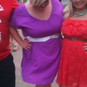 Purple dress plus size