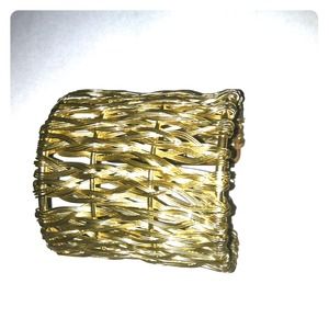 Gold cuff bracelet