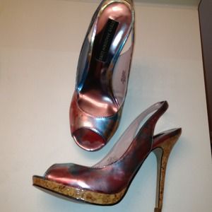 Hold until 10/14/12 multicolored, cork sole