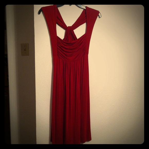 💛*SOLD*Dark red dress