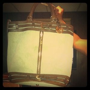 Canvas and leather Michael Kors
