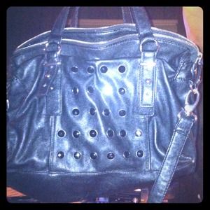 Black rhinestone bag