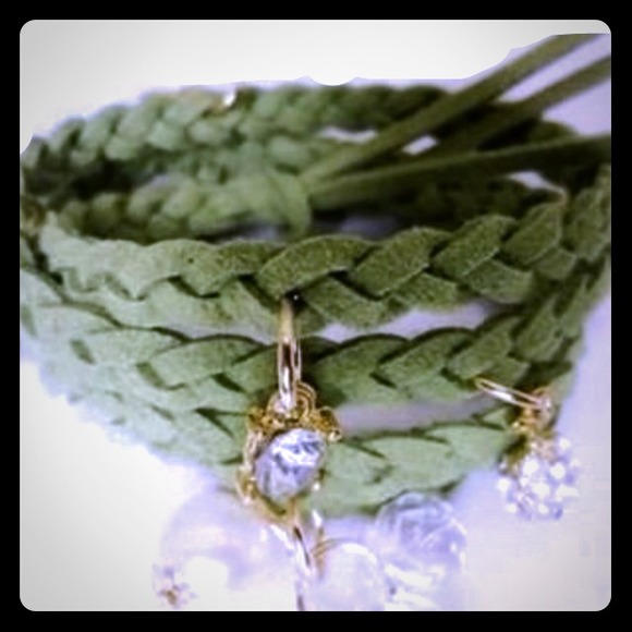 ❌💵SOLD💵❌Army Green Couture Wrap Bracelet