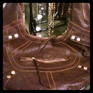 Reserved! Brown leather Andrew Marc bag