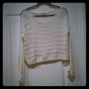 White Crochet Sweater!