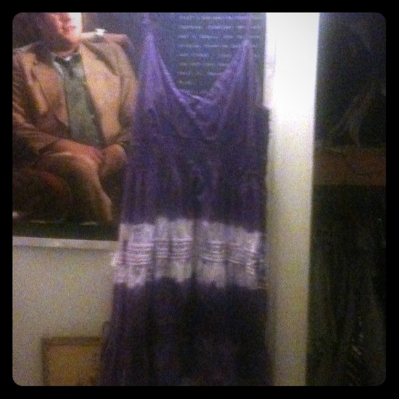 Purple tiedyed dress