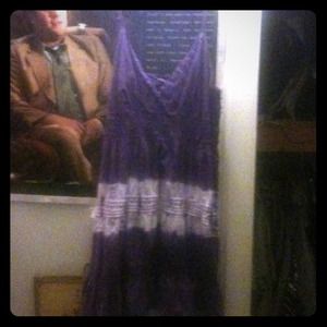 Purple tiedyed dress