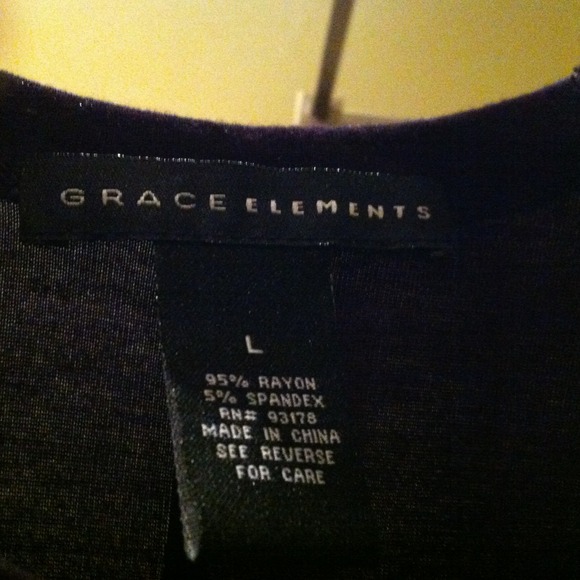 Bling dark purple shirt - Picture 3 of 4