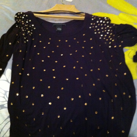 Bling dark purple shirt - Picture 4 of 4