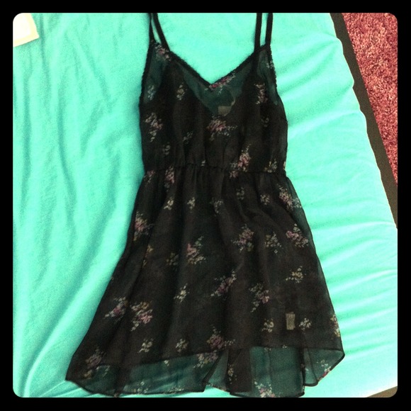 Black chiffon dress