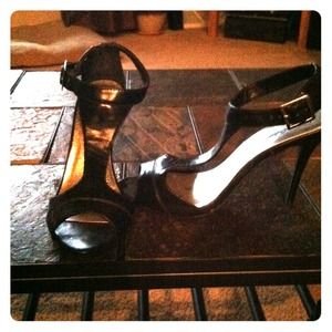 Black stiletto heels