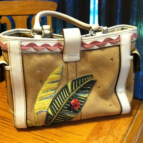 Handbags - Coach Hampton ladybug limited edition