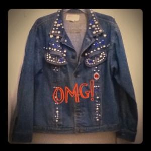 🌟HOST PICK🌟Vintage Bling Denim Jacket