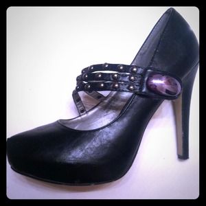 BUNDLE Sexy studded MaryJanes &soft light sweater