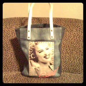 GUESS Vintage Denim Tote