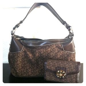 Authentic DKNY Handbag with wallet