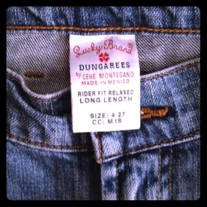 LUCKY brand jeans size 4/27 rider fit relaxed long