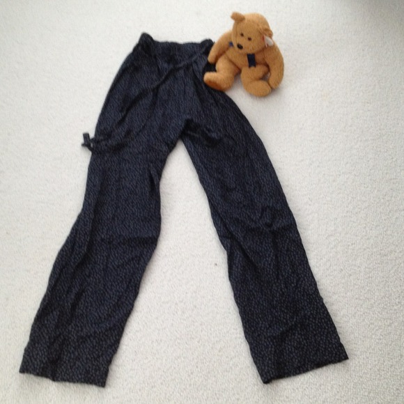 Nice blue pants with flower pattern