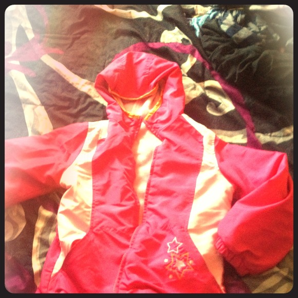 Little Girl's REVERSABLE Pink rain/snow Jacket