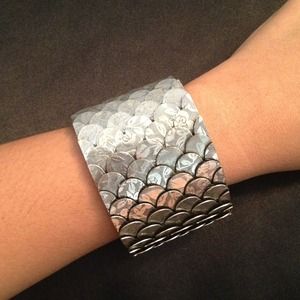 Silver finish cuff
