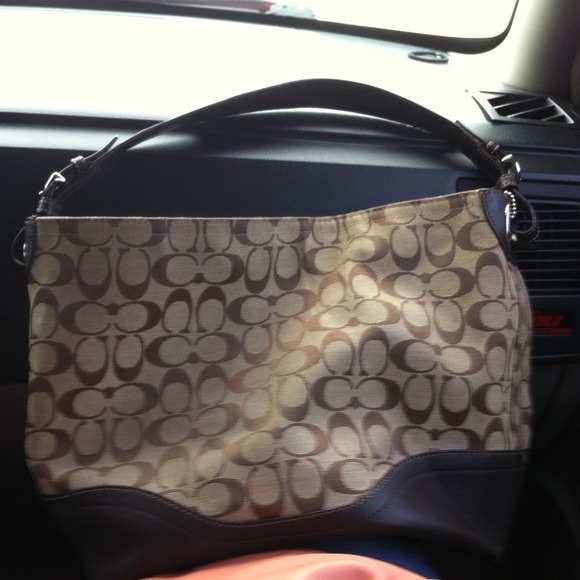 Brown coach bag