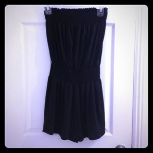 Black Tube Top Romper