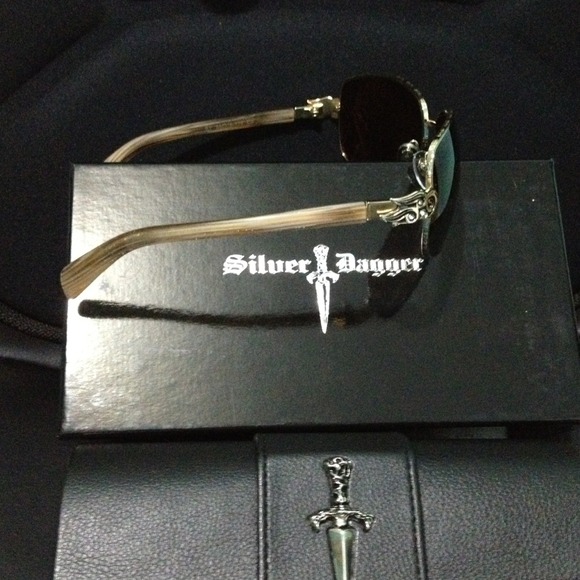 Silver Dagger Sunglasses Silver Dagger Sunglasses FLAY Black C1 size 65mm Frame New  main image 2
