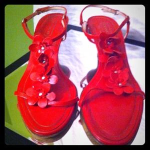 Coach sling back heels