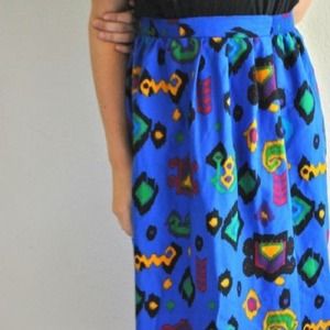 [SOLD] Multi-Colored Abstract Print Skirt