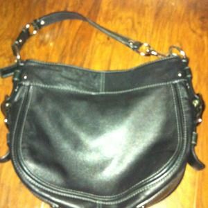 Black Leather Coach Purse