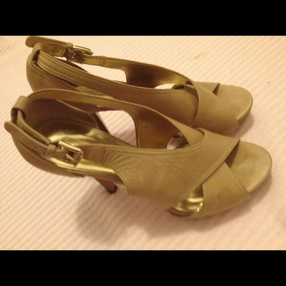 REDUCED: Tan Coach heels, size 8