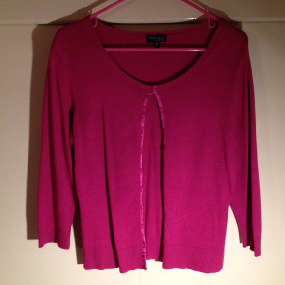 Pink cardigan