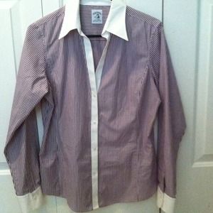 Woman's Brooks Brothers fitted dress shirt