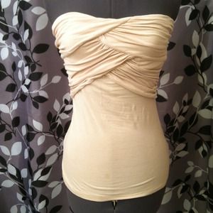 🔴SOLD🔴Cream color tube top from BEBE