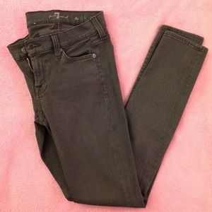 7 for all Mankind Grey Skinny Jeans