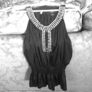 Black tank blouse