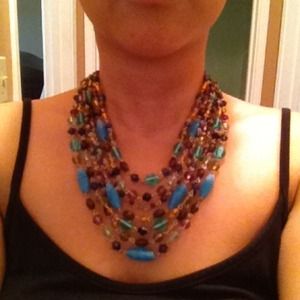 Lia Sophia colorful beaded necklace
