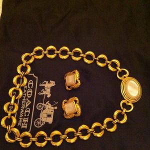 Vintage Monet necklace and earring set